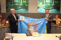 Eugene Ukraine Flag Being Held